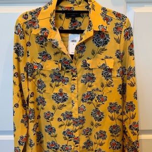 NWT Banana Republic Floral Print Utility Blouse